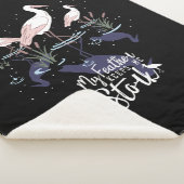 ストークユーモア：「私の保羽は私のストーク」 シェルパブランケット (3/4)