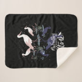 ストークユーモア：「私の保羽は私のストーク」 シェルパブランケット (正面(横))