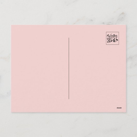 ストークユーモア:「私の保羽は私のストーク」 シーズンポストカード (裏面)