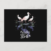 ストークユーモア:「私の保羽は私のストーク」 シーズンポストカード (正面)