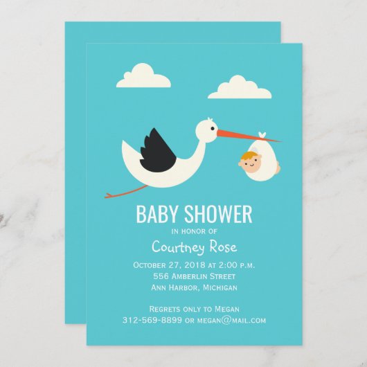 ストーク到着 招待状 (正面/裏面)