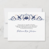 ストーク日本のブルー葬儀メモリアルありがとう サンキューカード (正面)