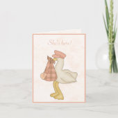 ストーク来た!ピーチお洒落ベビー 案内状 (正面)