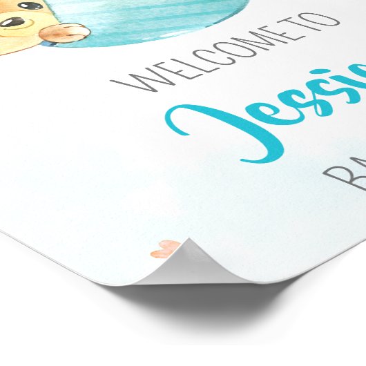 ストーク歓迎パーティーサインBoy bearパーティーポスター ポスター (角)