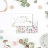 ストーク特別配達赤ちゃんシャワー書要求 エンクロージャーカード