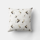 ストーク生まれたばかりの男の赤ちゃんガールパターン クッション (裏面)