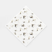 ストーク生まれたばかりの男の赤ちゃんガールパターン スタンダードランチョンナプキン (角)