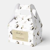 ストーク生まれたばかりの男の赤ちゃんガールパターン フェイバーボックス (正面サイド)