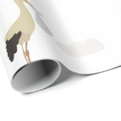 ストーク生まれたばかりの男の赤ちゃんガールパターン ラッピングペーパー (ロールコーナー)