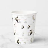 ストーク生まれたばかりの男の赤ちゃんガールパターン 紙コップ (右)