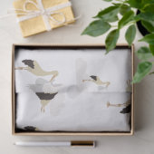 ストーク生まれたばかりの男の赤ちゃんガールパターン 薄葉紙 (ギフト)