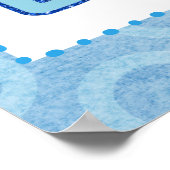 ストーク男の赤ちゃんシャワーバナー ポスター (角)