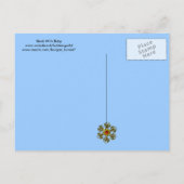 ストーク男の赤ちゃんシャワー2 インビテーションポストカード (裏面)