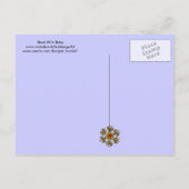 ストーク男の赤ちゃんシャワー2 インビテーションポストカード (裏面)