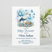 ストーク男の赤ちゃんシャワー 招待状 (スタンド正面)