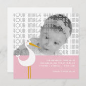 ストーク誕生 案内状 (正面/裏面)