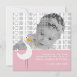 ストーク誕生 案内状