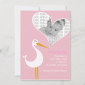 ストーク誕生 案内状 (正面)