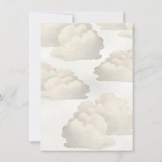 ストーク赤ちゃんシャワーリボンボウ特別配送 招待状 (裏面)