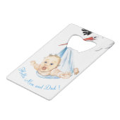 ストーク運のベビークレジットカードボトルオープナー クレジットカード栓抜き (裏面アングル)