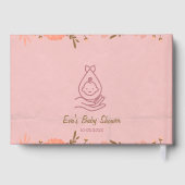 ストーク運のベビー赤ちゃんシャワー ゲストブック (裏面)