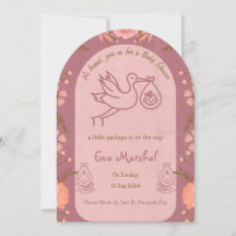 ストーク運のベビー赤ちゃんシャワー