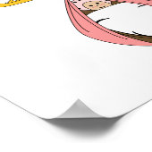 ストーク運ベビーピンク ポスター (角)