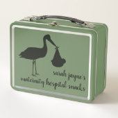 ストーク配信ママはレトロ金属弁当箱 メタルランチボックス (正面)