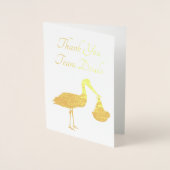 ストーク配送ナース助産師チームドゥラありがとう 箔カード (正面)