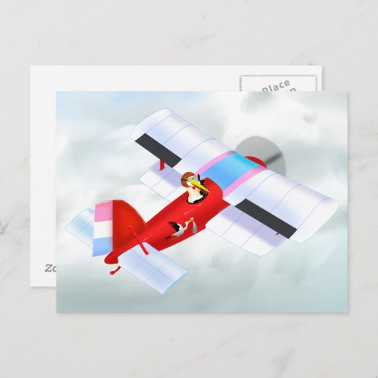 ストーク飛行機はがき ポストカード (正面/裏面)