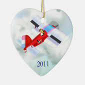 ストーク飛行機オーナメント セラミックオーナメント (右)