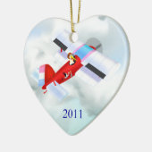 ストーク飛行機オーナメント セラミックオーナメント (左)