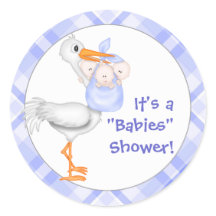 ストーク&トリプレットボーイズ赤ちゃんシャワー