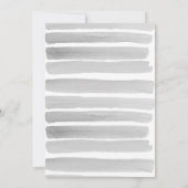 ストーク&ベアキューブボーイベビーシャワーブルー&グレー 招待状 (裏面)