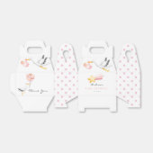 ストーク |水彩男の赤ちゃんシャワー フェイバーボックス (折り畳みなし)