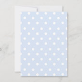 ストーク |水彩男の赤ちゃんシャワー 招待状 (裏面)