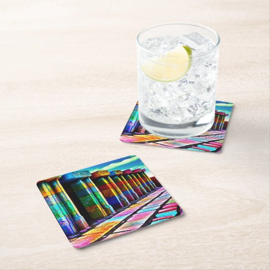 ストーサイケデリックン スクエアペーパーコースター (インサイチュ)