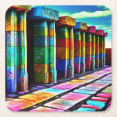 ストーサイケデリックン スクエアペーパーコースター (正面)