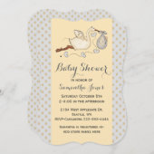 ストースタイリッシュクカスタムベビーシャワー招待状 招待状 (正面/裏面)