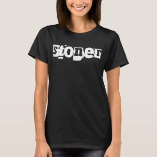 ストーナーミュージックダストレスドロゴデザインTシャツ Tシャツ
