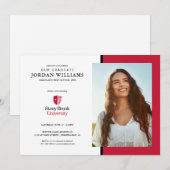 ストーニーブルック大学のロゴマーク 案内状 (正面/裏面)