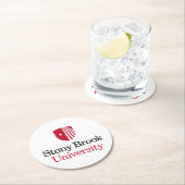 ストーニーブルック大学 |ワードマーク ラウンドペーパーコースター (インサイチュ)