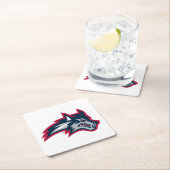 ストーニーブルック大学 | Seawolves スクエアペーパーコースター (インサイチュ)