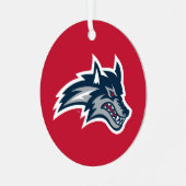 ストーニーブルック大学 | Seawolves メタルオーナメント (正面左)