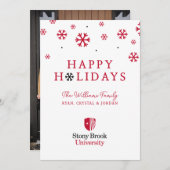 ストーニー・ブルック大学のロゴマーク シーズンカード (正面/裏面)