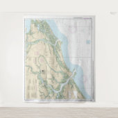 ストーノ川と北エジスト川の航海のチャート11522 タペストリー (正面)