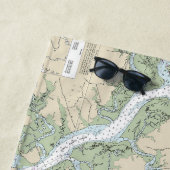 ストーノ川と北エジスト川の航海のチャート11522 ビーチタオル (インサイチュ)