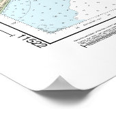 ストーノ川と北エジスト川の航海のチャート11522 ポスター (角)