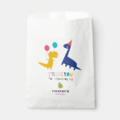 ストーピング感謝してい用の可愛い恐竜誕生日 フェイバーバッグ (正面)