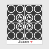 ストーブのツマノブバーナラベルガイドセット シール (シート)